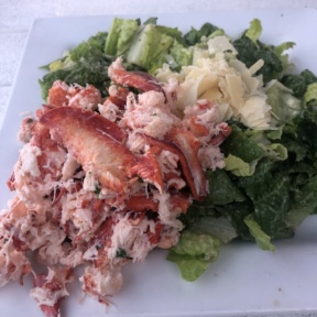 Gluten-free lobster salad on Caesar from Wolfetrap Grill & Rawbar