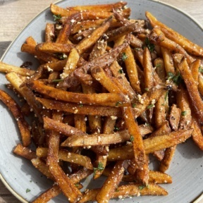Gluten-free truffle parmesan fries from Cultivate Cafe