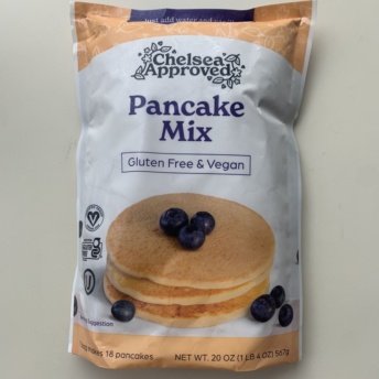 Gluten-free vegan pancake mix by Chelsea Approved