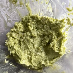 Making Avocado Parmesan Bites in a food processor