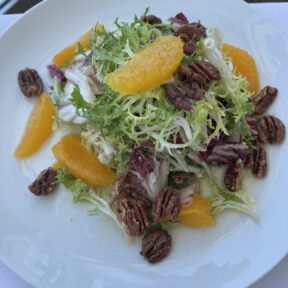 Gluten-free salad from The Boathouse at Saugatuck in Westport CT