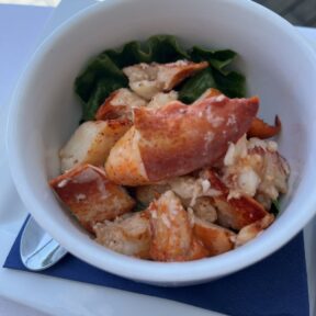 Gluten-free lobster salad from The Boathouse at Saugatuck