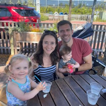 Jackie, Brendan, Chloe, and Liam out to lunch in Nantucket