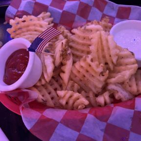 Gluten-free waffle fries from Bub City