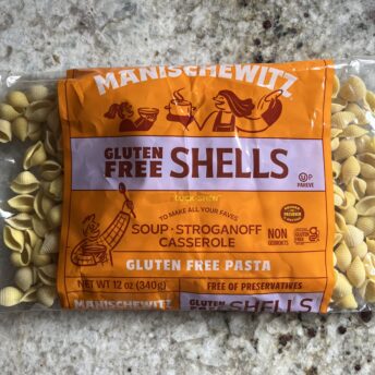 Gluten-free pasta shells by Manischewitz