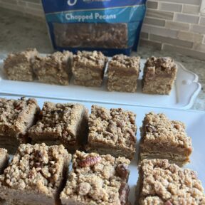 Platter of Pumpkin Pecan Crumble Bars