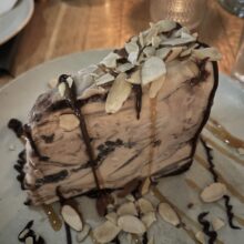 Gluten-free mile high mocha pie from Moxies